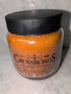 🆕 Crossroads Original Designs Butter Tart Jar Candle 16 Oz Never Burned Gift